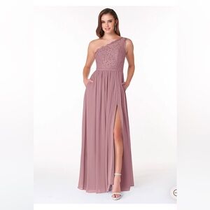 Azazie Demi Dress in Dusty Rose
